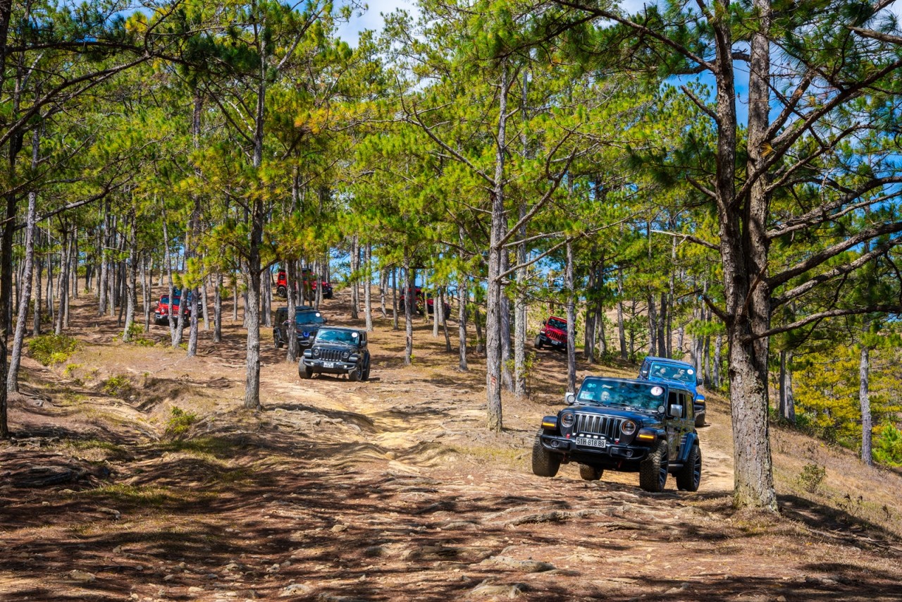 Hệ thống treo hỗ trợ Jeep giữ bánh trên mặt đường