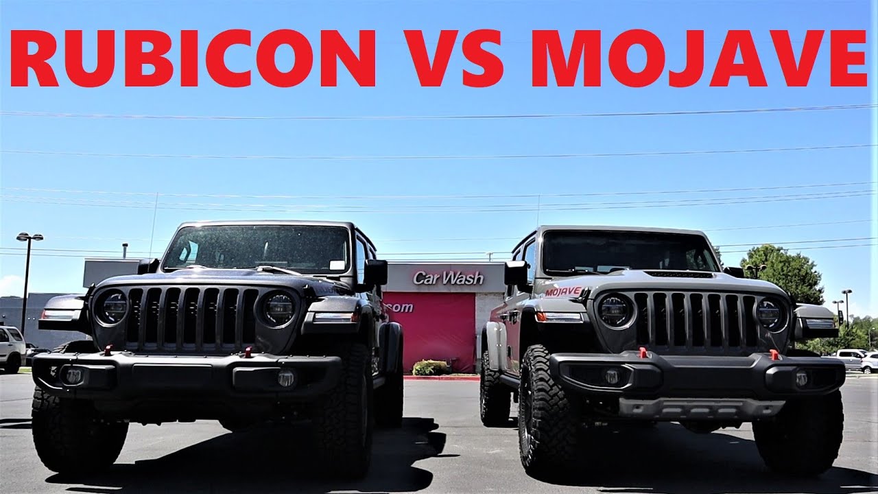 So sánh Jeep Gladiator Rubicon và Mojave